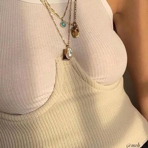 ORSEUND IRIS KNIT CORSET OFF-WHITE